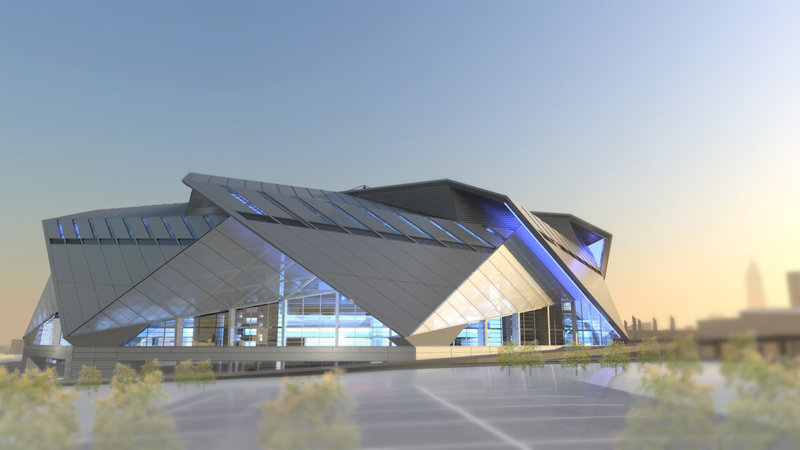 Illustration for article titled New Looks At The New Falcons Stadium